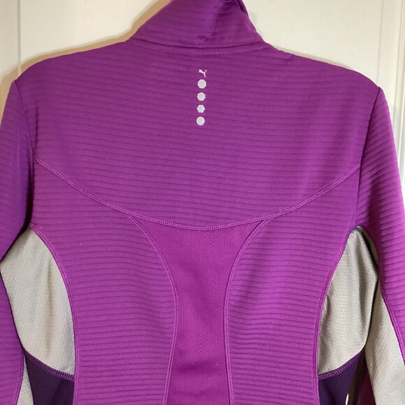 Puma Sport Lifestyle Women's Long Sleeve Layering Top Quarter Zip Size M Jogging - Picture 7 of 11